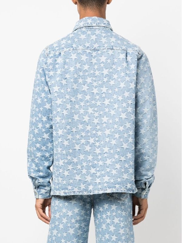 Allover Star Denim Shirt