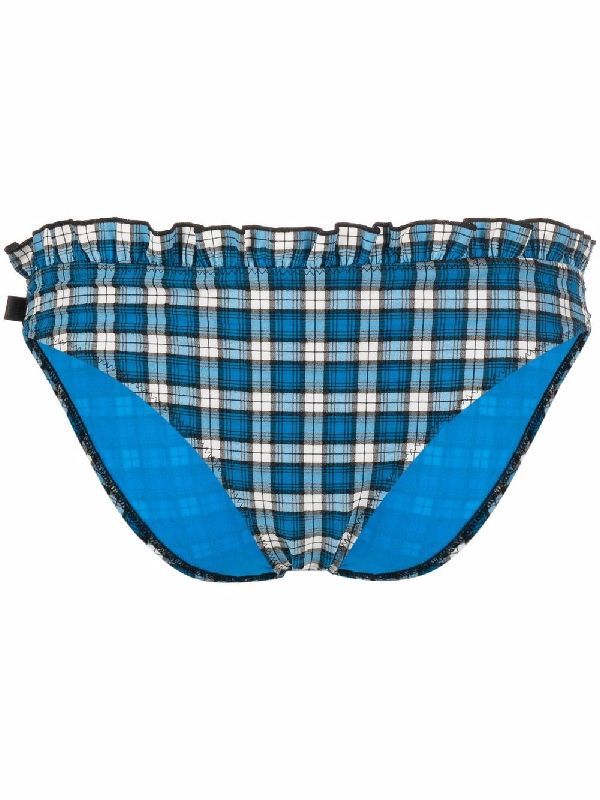 Ruffle Check Bikini Bottom