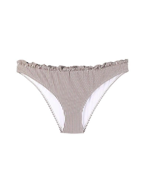 Ruffle Stripe Bikini Bottom