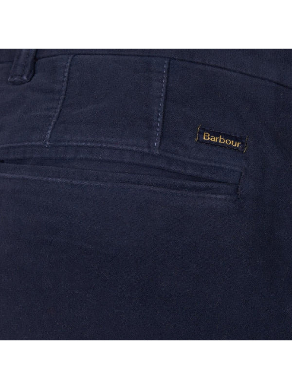 Logo Patch Straight Cotton Pants