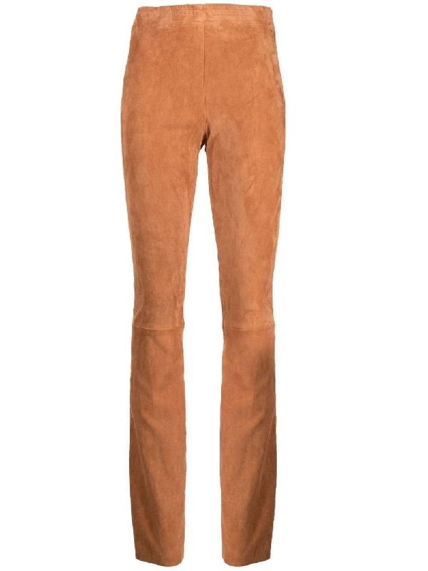 Suede Flare Pants