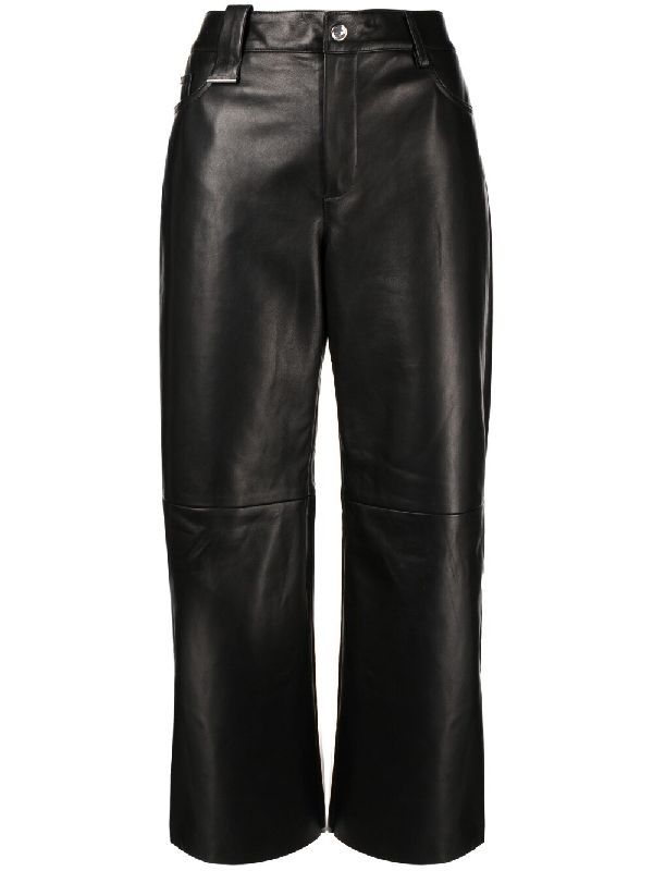 Lambskin Crop Pants