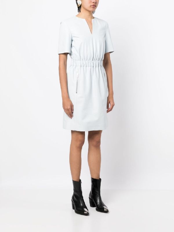 Elastic Waist Mini Dress