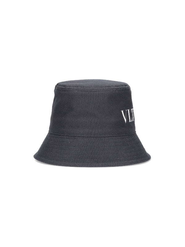 Vltn Printing Black Bucket Hat