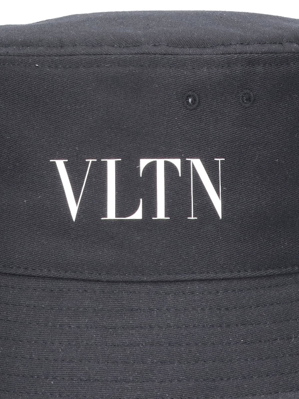 Vltn プリント ブラック バケットハット