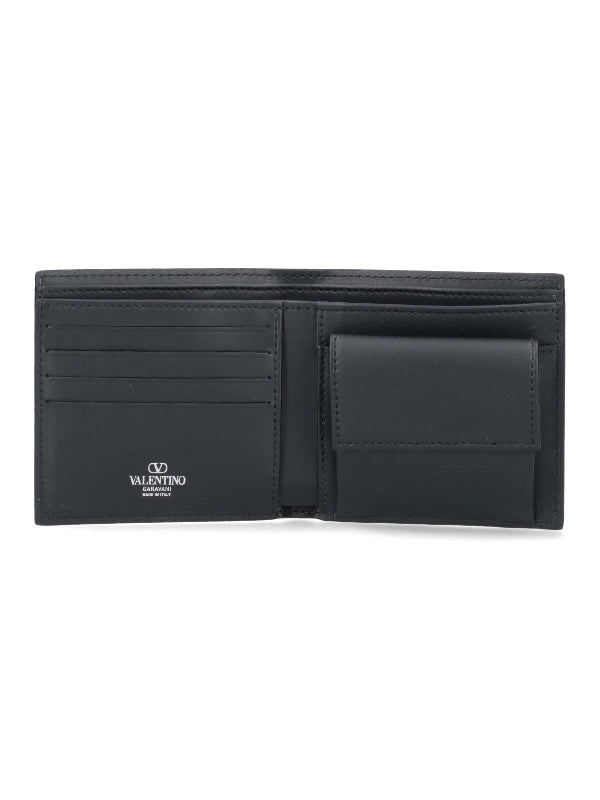 Vltn Printing Leather Coin Pocket Bi-Fold
  Wallet