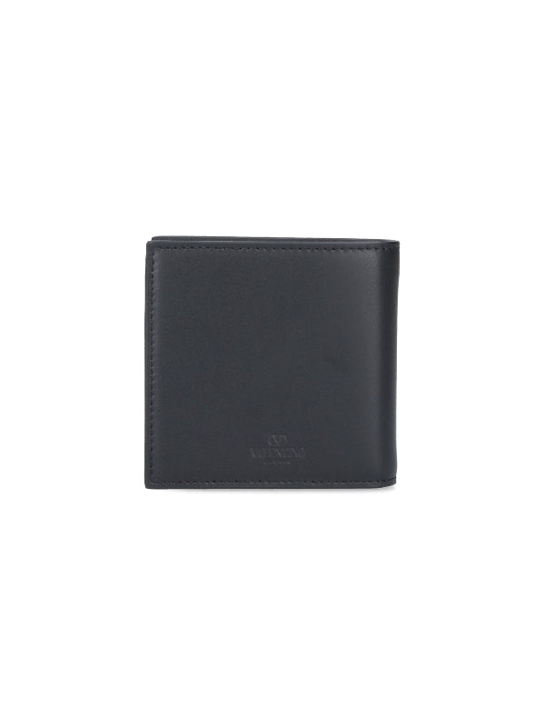 Vltn Printing Leather Coin Pocket Bi-Fold
  Wallet