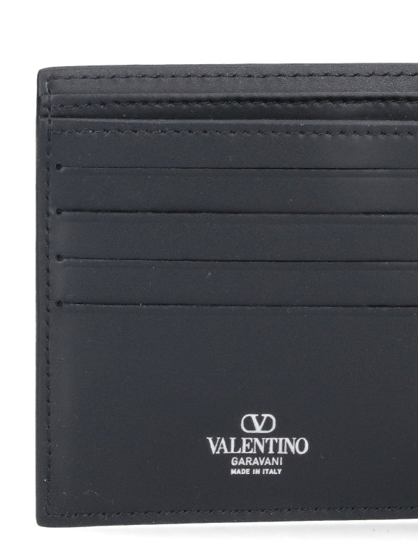 Vltn Printing Leather Coin Pocket Bi-Fold
  Wallet