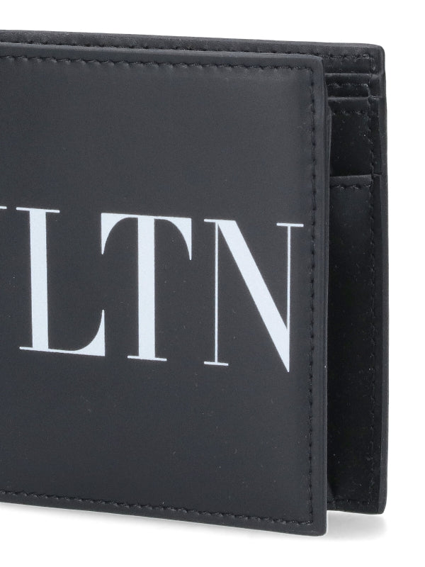 Vltn Printing Leather Coin Pocket Bi-Fold
  Wallet