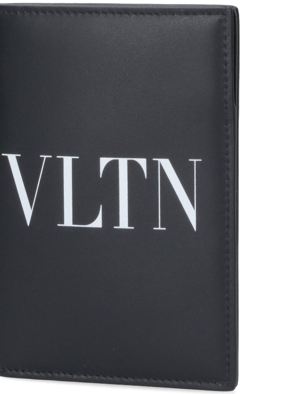 Vltn プリントレザーカードウォレット