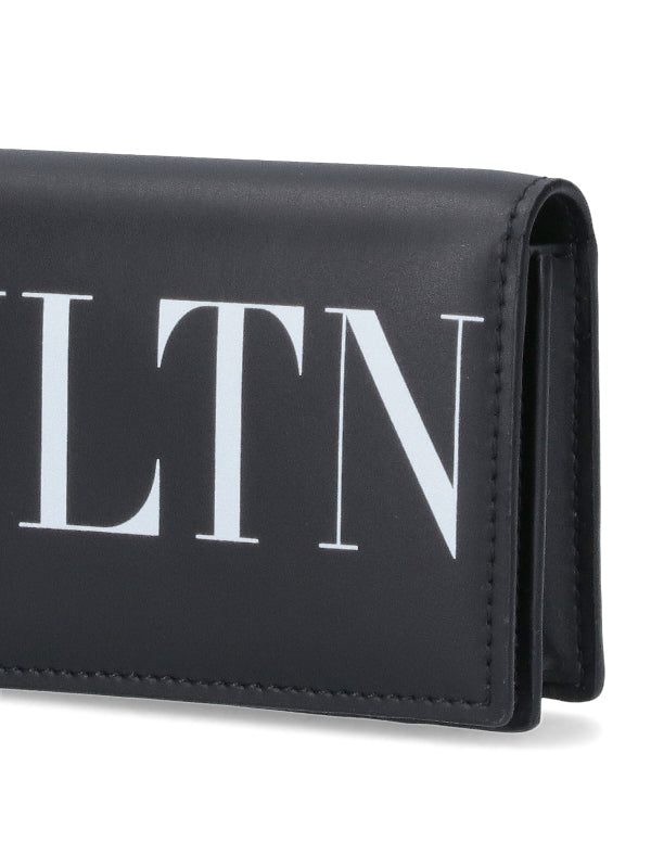 Vltn Printing Leather Flap Card Wallet