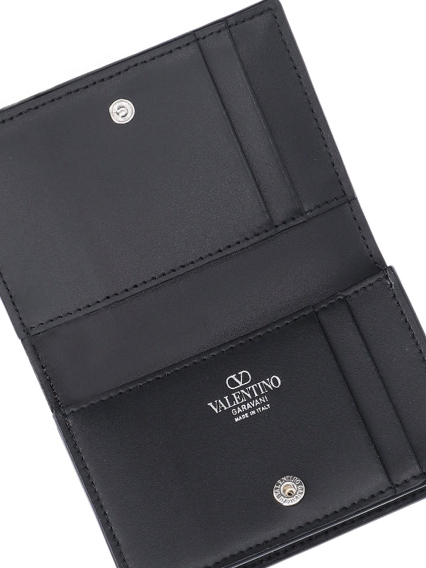 Vltn Printing Leather Flap Card Wallet