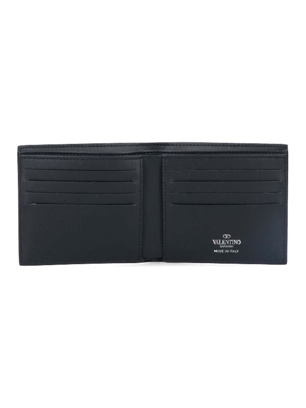 Vltn Printing Leather Bi-Fold Wallet