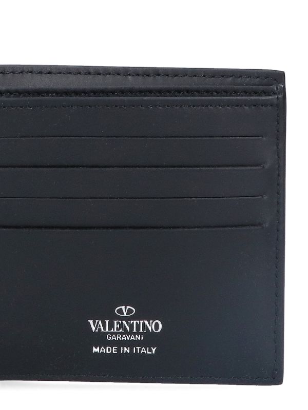 Vltn Printing Leather Bi-Fold Wallet