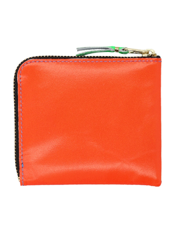 Super Fluo Half Zipper Wallet