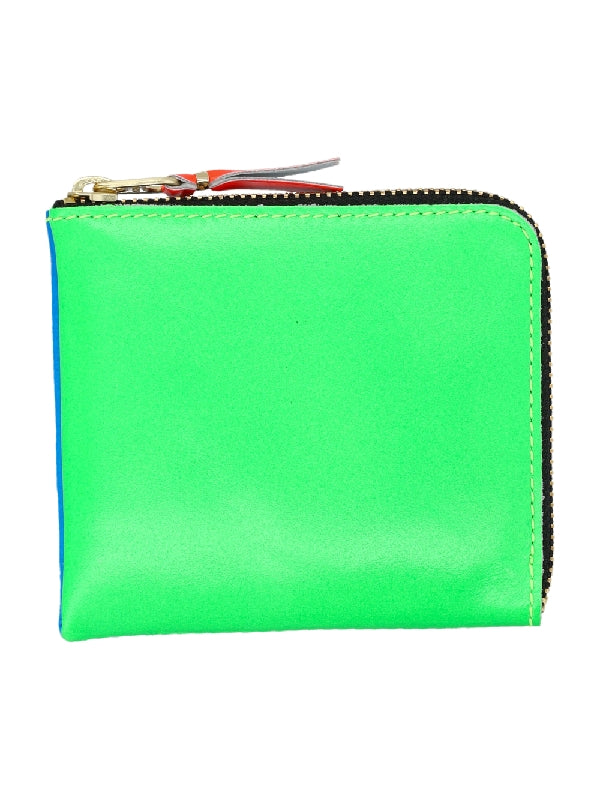 Super Fluo Half Zipper Wallet