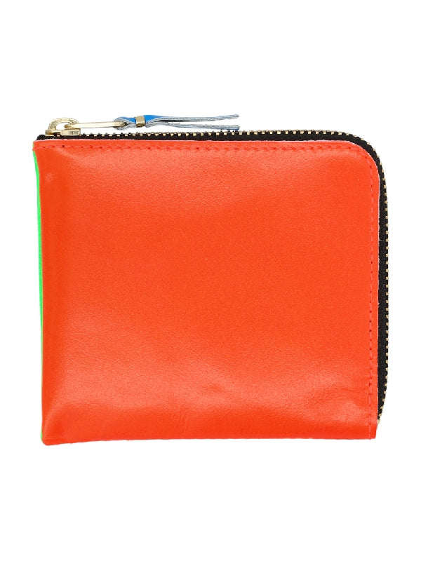 Super Fluo Half Zipper Wallet