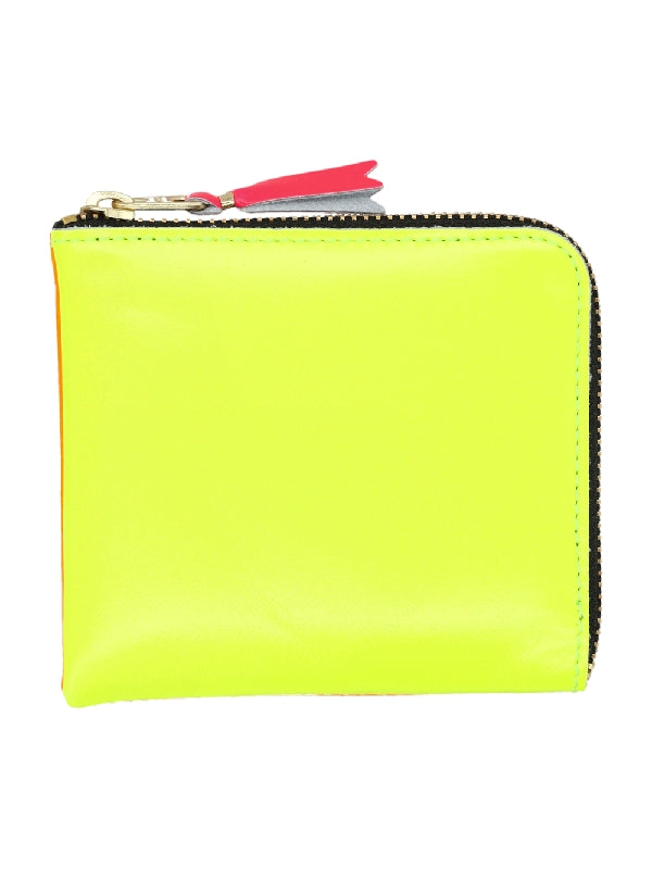 Super Fluo Half Zipper Wallet