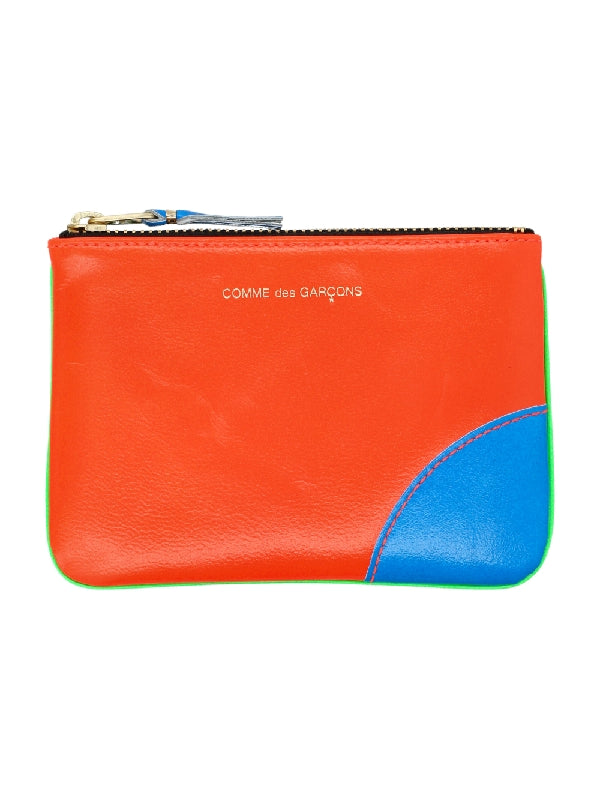 Super Fluo Leather Pouch Coin Wallet