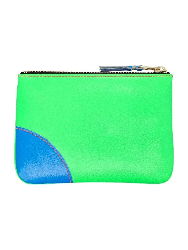 Super Fluo Leather Pouch Coin Wallet