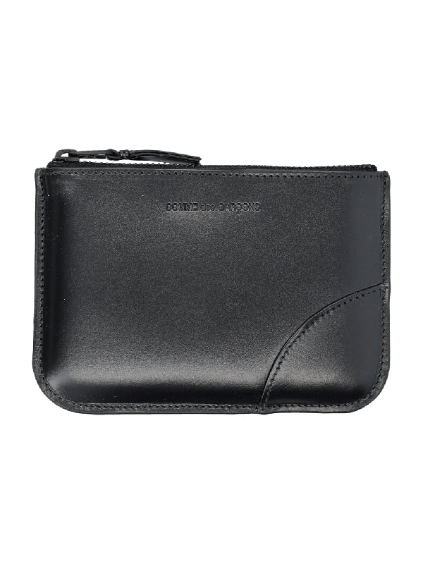 Logo Leather Mini Pouch Wallet