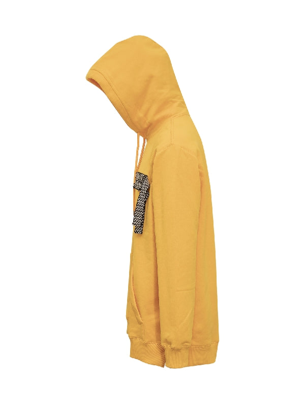 Curve Logo Lace Embroidery Hoodie