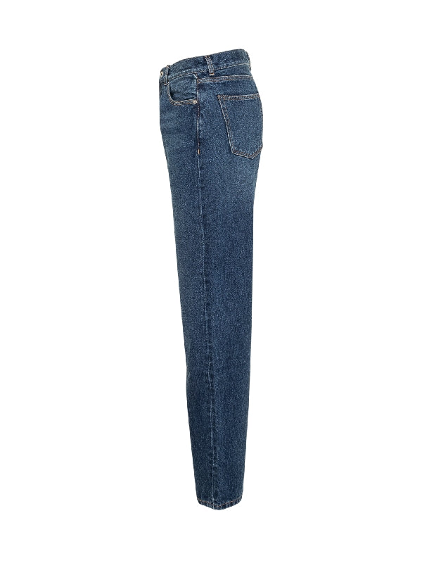 Zipper Slit Denim Pants