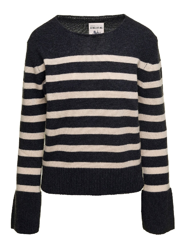 Stripe Wool Cashmere Knit