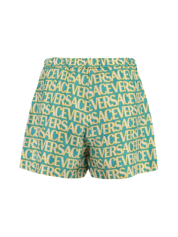 Allover Logo Silk Shorts