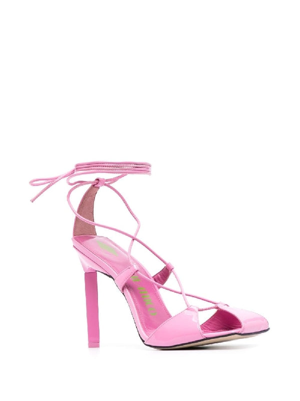 Adele Lace-Up Strap Sandal Heels