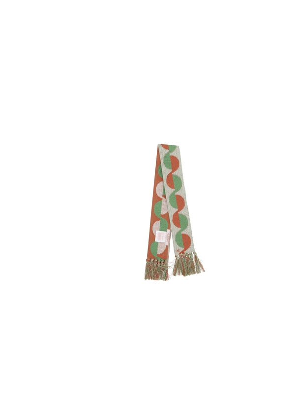 Lurex Jacquard Fringe Scarf