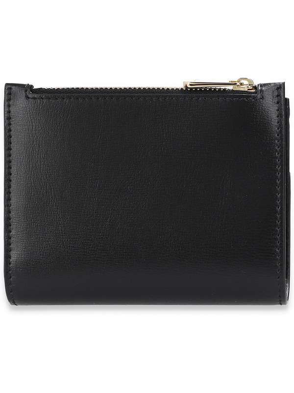 Vara Bow Black Leather Bi-Fold Wallet