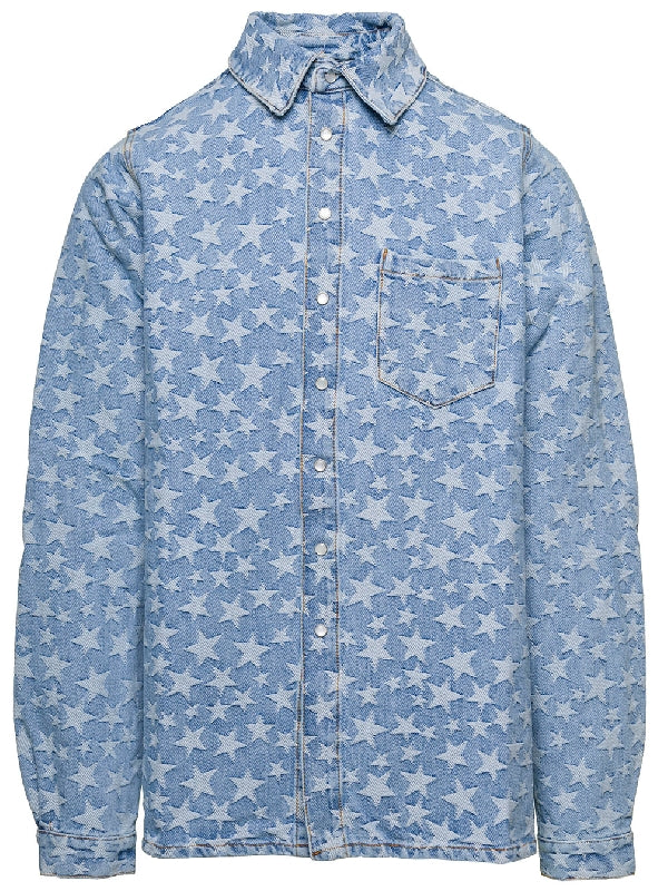 All-Over Star Denim Shirt