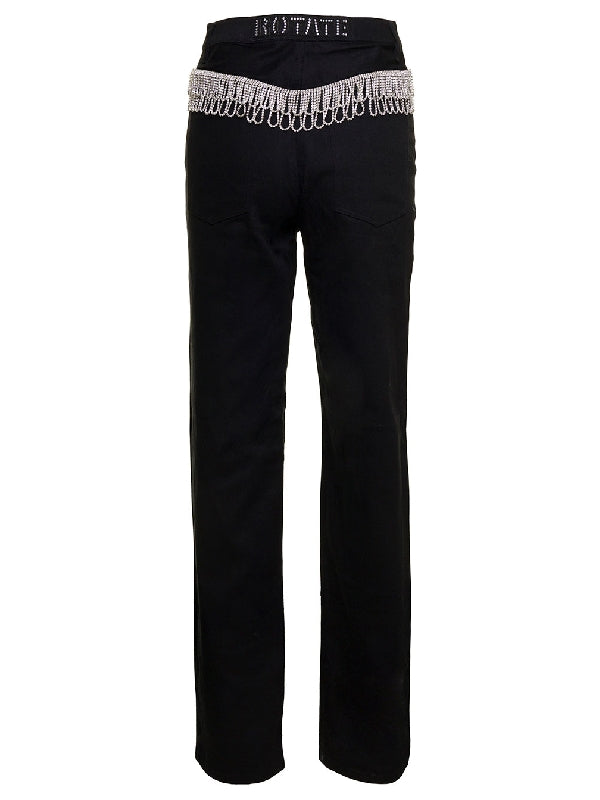 Sequin Fringe Detail Pants