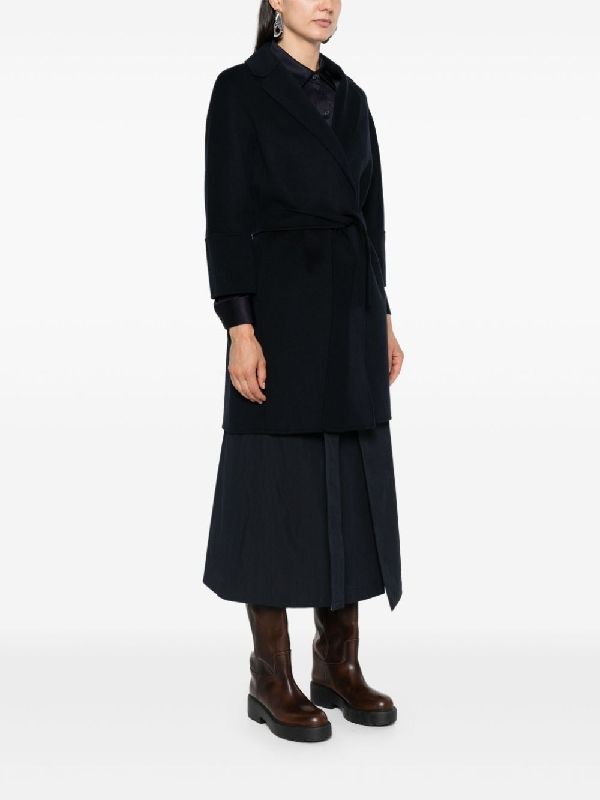 Arona Tie Wool Wrap Coat