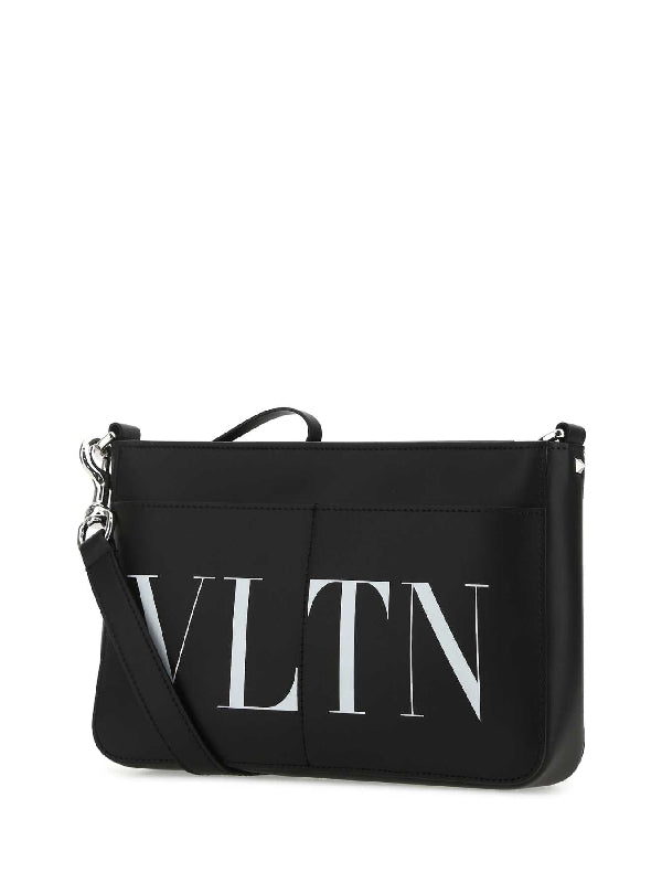 Vltn プリントレザークロスバッグ