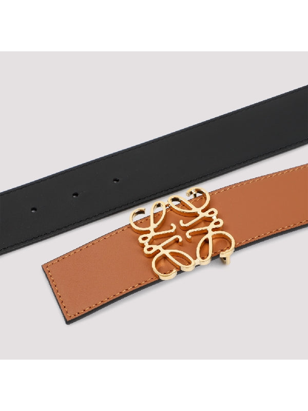 Anagram Buckle Calfskin Belt