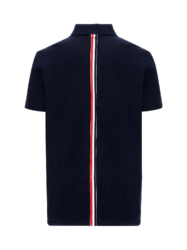 Back Rwb Stripe Polo
  Shirt