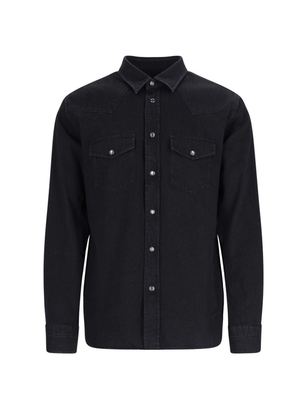 Western Cotton Denim Shirt