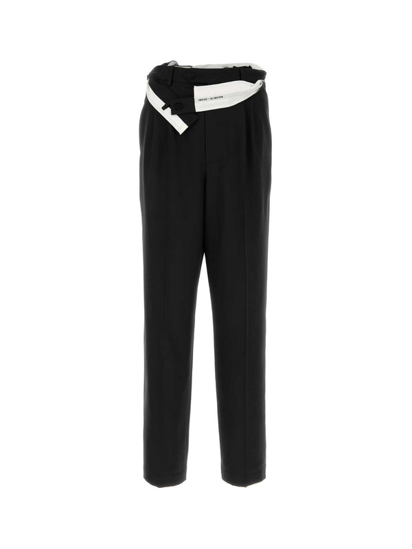 Double Pleated Wool Pants