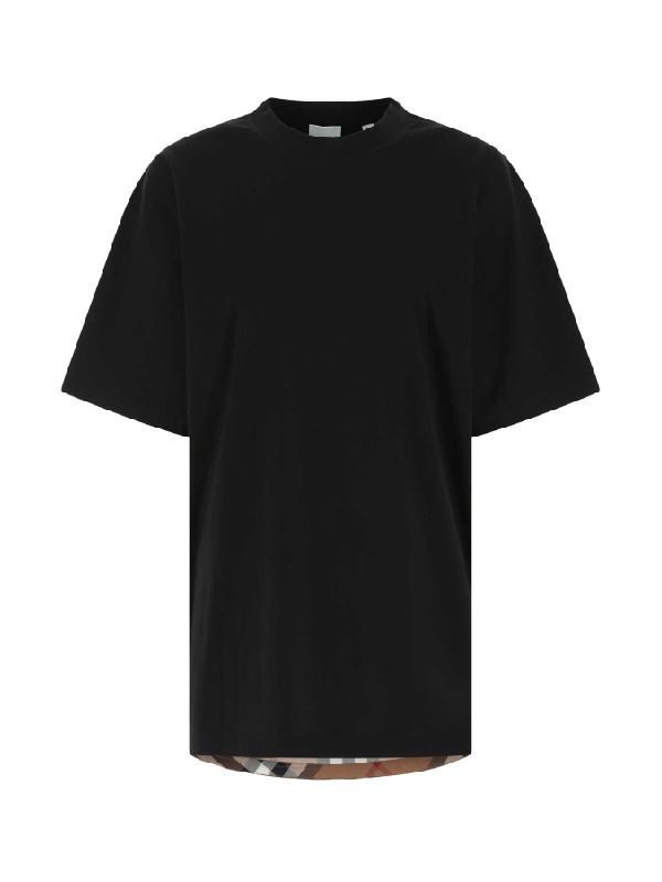 Back Vintage Check Panel T-Shirt