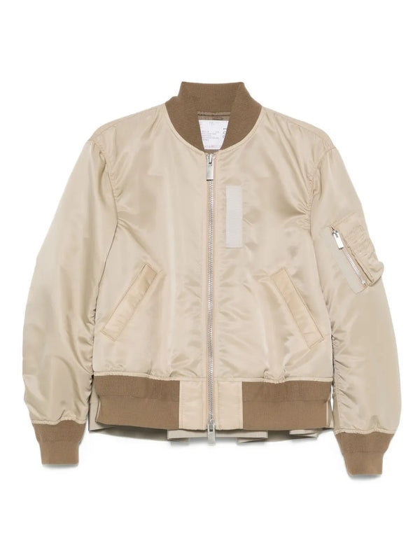 Sacai Beige Bomber Jacket