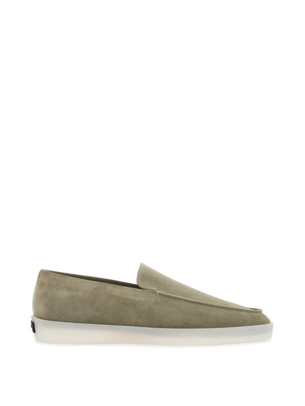 Logo Leather Slip-On Loafers