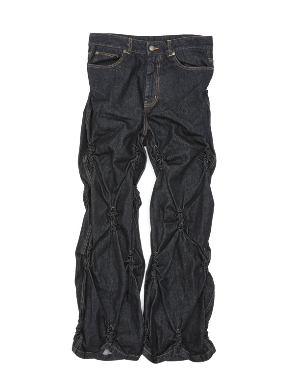 BURST Smocked Denim Trousers