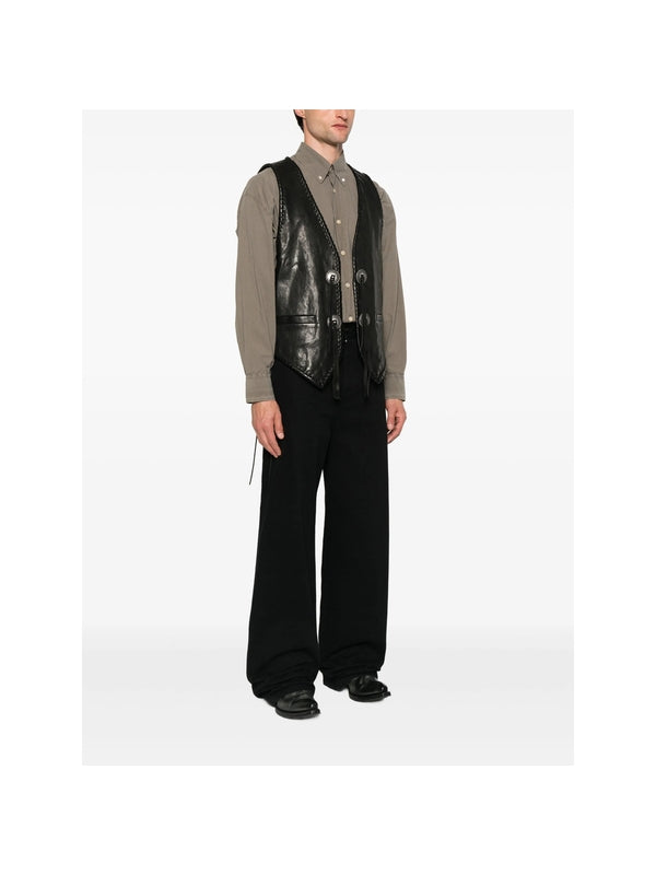 Ann Demeulemeester Black Vests