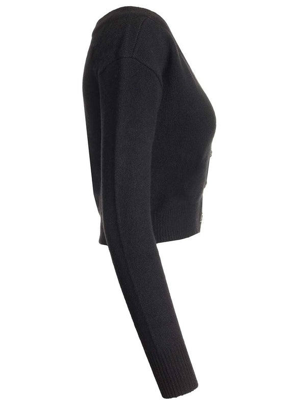 Beata Cropped Cashmere Cardigan