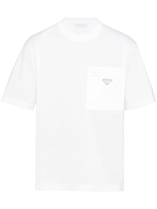 Triangle Logo Cotton T-Shirt