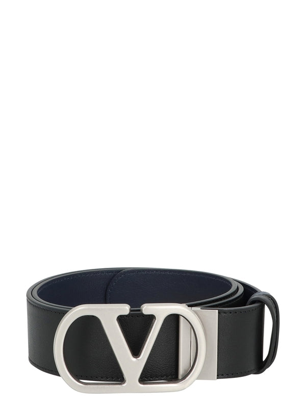 Valentino Navy Leather Belts