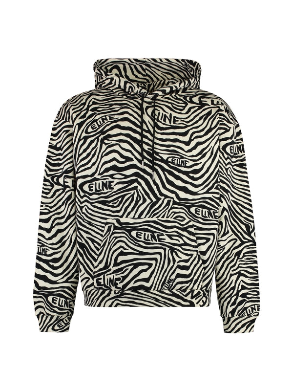 Allover Printing Drawstring Hoodie