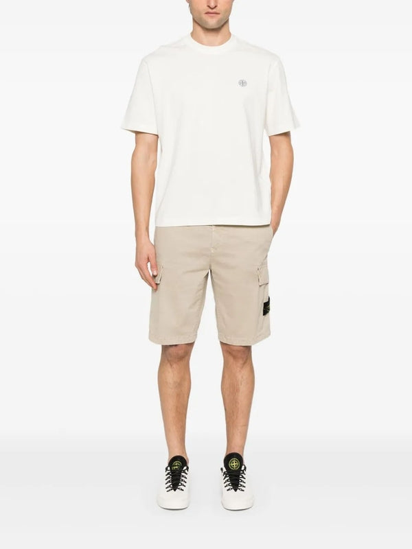 Wappen Patch Cotton Cargo Shorts